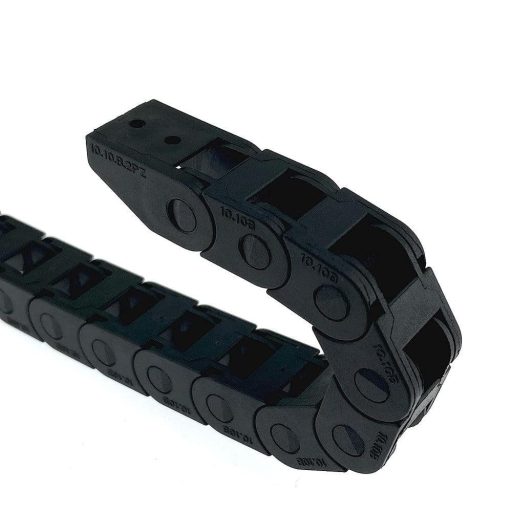 Veekaft Mini vonólánc, megerősített nylon szalagvég csatlakozó, alkalmas 3D nyomtatókhoz és CNC-hez belső méretek 10 x 10 mm, sorozat hossza 1000 mm, (R28, 10 x 10) - Újracsomagolt termék