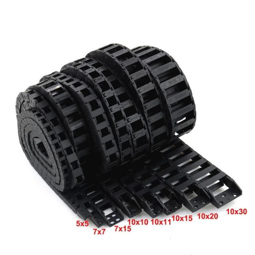 Veekaft Mini vonólánc, megerősített nylon szalagvég csatlakozó, alkalmas 3D nyomtatókhoz és CNC-hez belső méretek 10 x 10 mm, sorozat hossza 1000 mm, (R28, 10 x 10) - Újracsomagolt termék