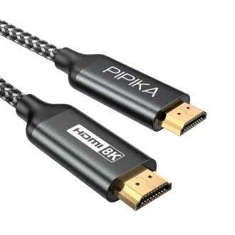  PIPIKA 1 méteres fonott ultra gyors HDMI kábel (8K @ 60Hz, 4K @ 120Hz)