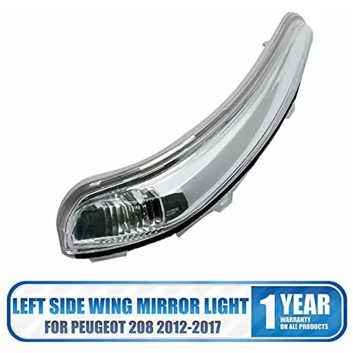 Baceyong Peugeot 208 Jobb Oldali Irányjelző Visszapillantó Tükörbe 2012-2017 Modellekhez - Vízálló Tükörlámpa Csere
