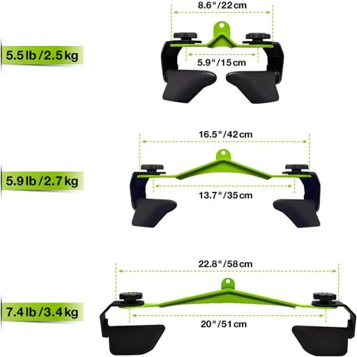 Mâner rotativ SevnElk pentru vâsle, pentru antrenament cu cablu - Adaptor pull-down Lat pentru antrenamentul mușchilor spatelui și al tricepsului - Accesoriu fitness din oțel cromat