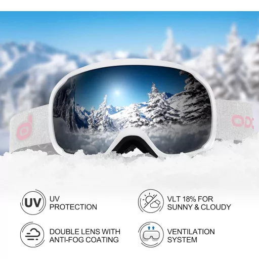 Odoland Sísisak Síszemüveggel, Állítható Méret, Fülvédővel Férfiaknak és Nőknek, ‎S (54-56 CM)