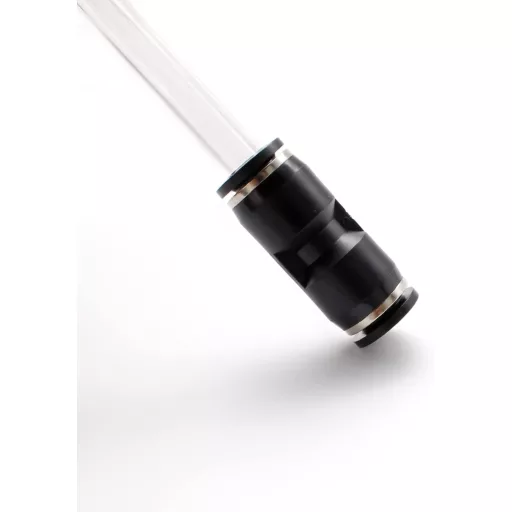 SRJQXH Pneumatikus Tömlő 8mm/5mm - 5m Átlátszó PU Levegőcső Kompresszorhoz, Vízálló, Olajálló, -30°C~80°C Hőtűrésű Csatlakozóval