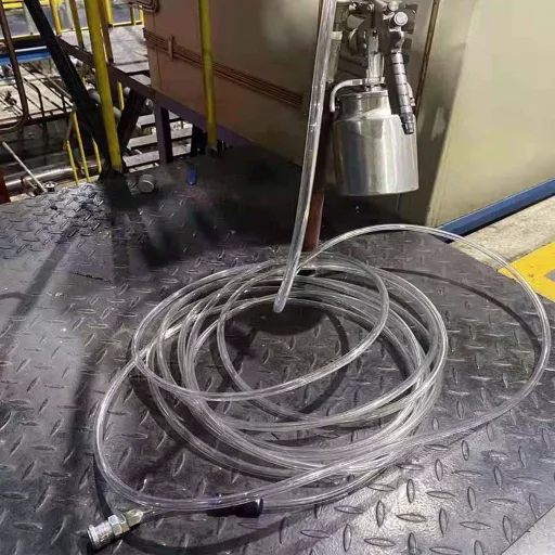 SRJQXH Pneumatická hadica 8mm/5mm - 5m Priehľadná PU vzduchová trubica ku kompresoru, vodotesná, olejuvzdorná, s tepelnou odolnosťou -30°C~80°C, s konektorom