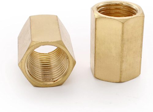 SRJQXH 2 db-os 1/4" Belső Menetes Sárgaréz Pneumatikus Adapter - Légkompresszorhoz és Sűrített Levegős Szerszámokhoz, 21 mm Hatlapfejű Csatl