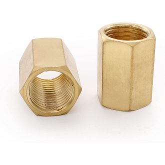   SRJQXH 2 db-os 1/4" Belső Menetes Sárgaréz Pneumatikus Adapter - Légkompresszorhoz és Sűrített Levegős Szerszámokhoz, 21 mm Hatlapfejű Csatl