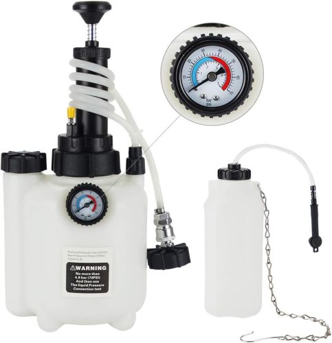 Anesty 3L Kit Aerisire Sistem Frânare Universal cu Adaptor E20 - Aerisitor Lichid Ambreiaj Auto cu Recipient Colector 1L, Presiune 4 Bar
