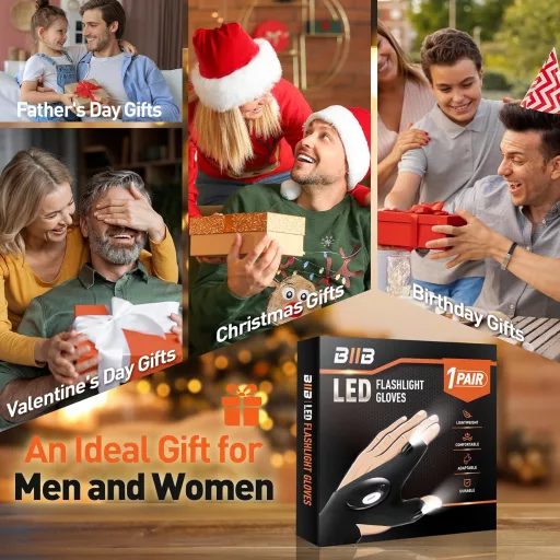 BIIB LED ribarske rukavice za muškarce, ideja za poklon mužu, oprema za kampiranje