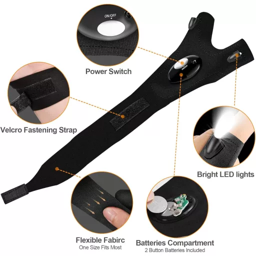 Mănușă de pescuit cu LED BIIB pentru bărbați, idee de cadou pentru soț, echipament de camping