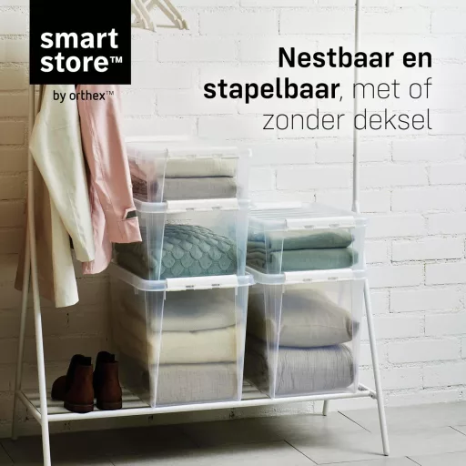 SmartStore 8L Tárolódoboz Szett 10db Átlátszó Élelmiszer Biztos Záródó