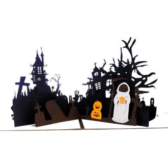   Pozvánka na halloweensku 3D párty Innbox - Vyskakovacia pohľadnica a darčeková karta