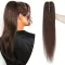 SEGO Extensii de păr Remy autentic, coadă de cal cu clips, 45 cm
