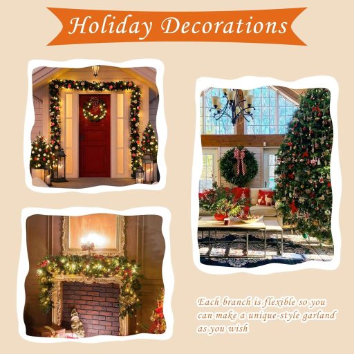 Božićna girlanda Boseago 270 cm s LED lampicama, za stepenice, vrata, kamin