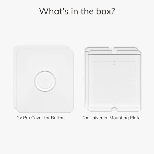 Capac comutator IYOKI Pro Switch Cover pentru Philips Smart Button, adaptor compatibil Hue, 1 viteză, plastic mat, pachet de 2 bucăți