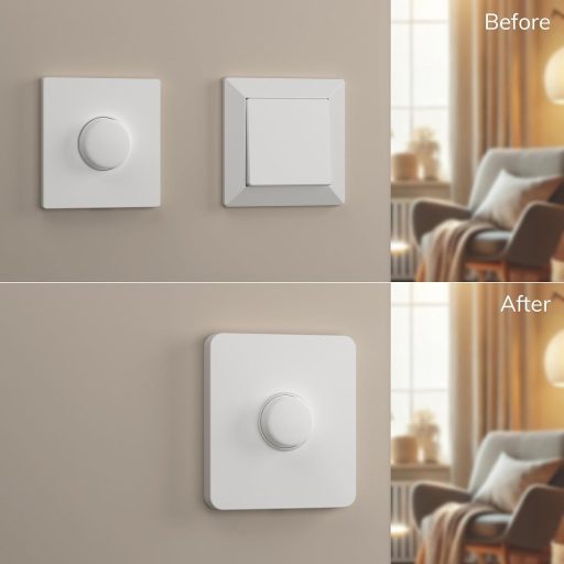 IYOKI Pro Switch Cover Philips Smart Button kapcsolóvédő, Hue kompatibilis adapter, 1-sebességes, matt műanyag, 2 darabos csomag