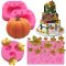 3D Mini Tök és Juharlevél Szilikon Forma Készlet Halloween Sütemény Díszítéshez