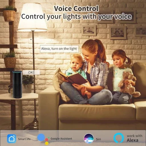 Fitop E14 WiFi LED okos izzó 2db, dimmer, RGB 16 millió szín, Alexa/Google Home - Single, E14-2pcs