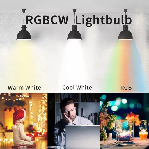 Fitop E14 WiFi LED okos izzó 2db, dimmer, RGB 16 millió szín, Alexa/Google Home - Single, E14-2pcs