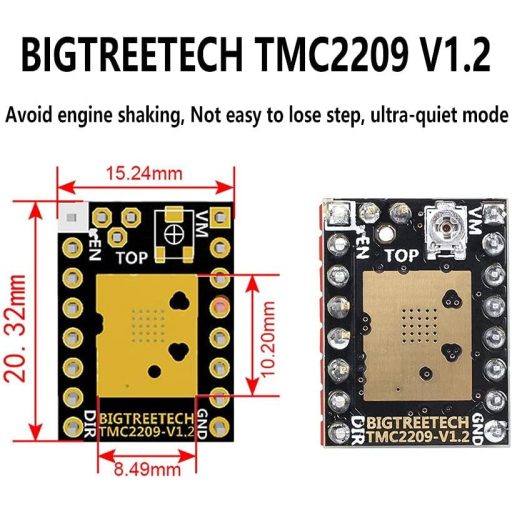Riadiaca doska pre 3D tlačiareň BIGTREETECH Octopus V1.1 s ovládačmi TMC2209 a dotykovou obrazovkou TFT50