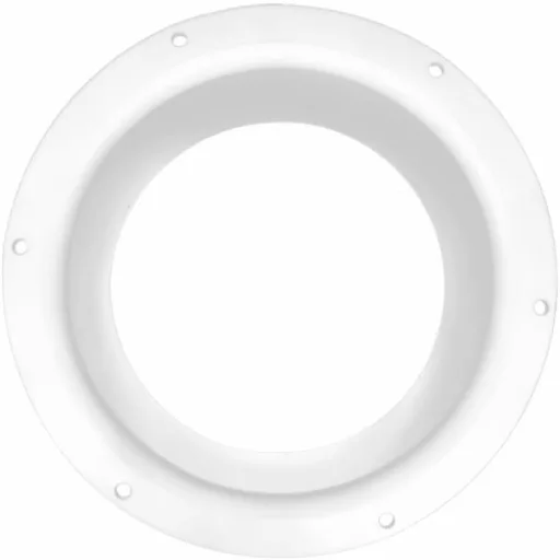 H&C VENT Flanșă de perete 150 mm Conector sistem de ventilație aer condiționat - Trecere perete PVC pentru furtun de extracție, ventilator climă.