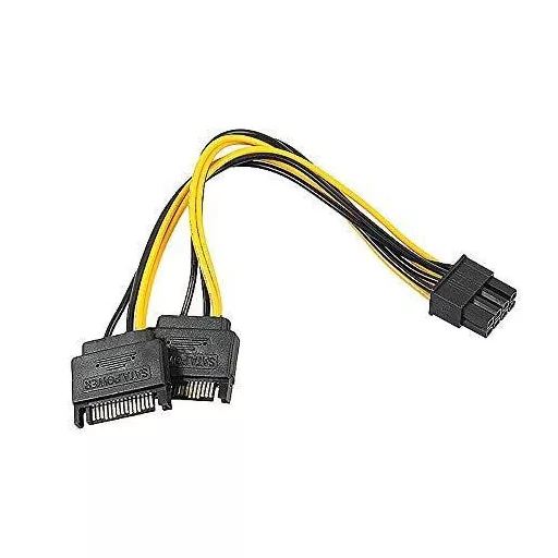LeHang 4 komada 15-pinski SATA na PCI-E adapter/razdjelnik za napajanje grafičke kartice, 15 cm