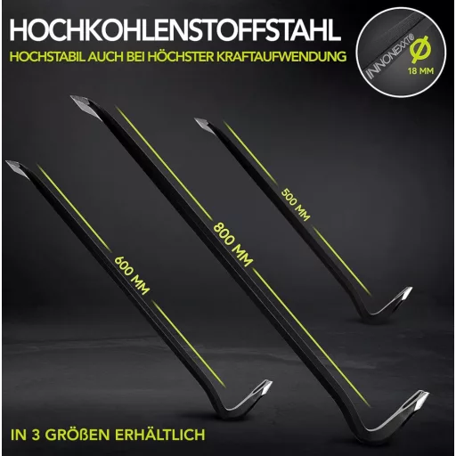 INNONEXXT Premium Körömtávolító 800x18mm Speciális Acél Feszítővas