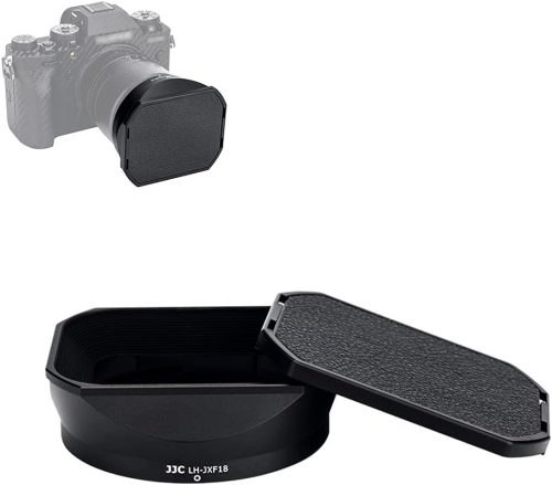 Parasolar metalic JJC cu capac pentru obiectiv Fujifilm XF 18mm F1.4