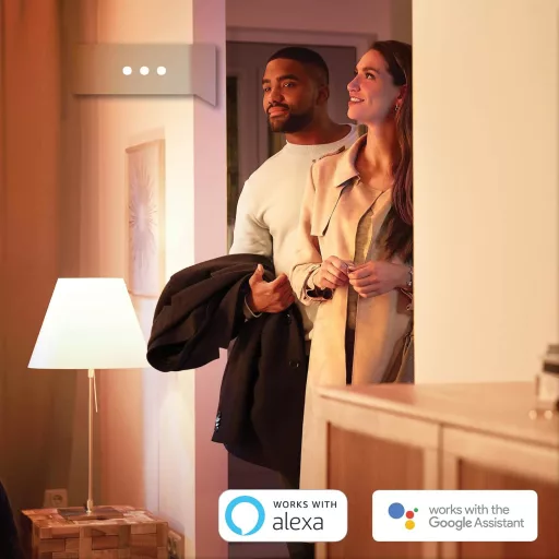 Philips Hue E14 LED izzó csepp forma, dimmelhető meleg fehér, okos vezérlés - Pack of 1, Single, White