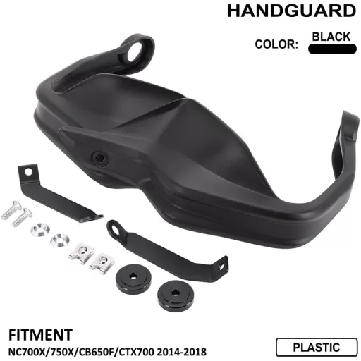 AnXin Motorkerékpár Kézvédő ABS NC700X 750X CB650F CTX700 2014-2018 Fekete