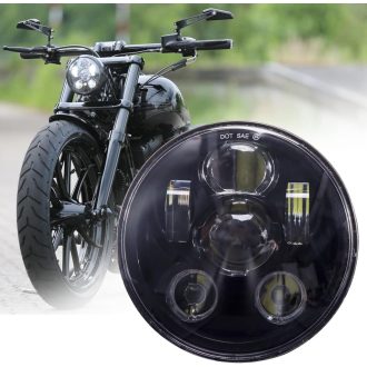   JMTBNO 5.75" LED Motoros Fényszóró E-Jóváhagyott Cafe Racer Scrambler Harley Sportster