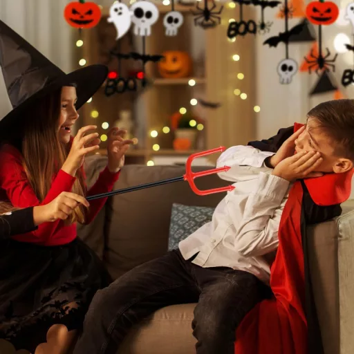 Happyyami Halloween Ördög Háromágú Villás Jelmez Kiegészítés Gyerekeknek