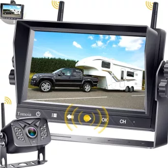   Tomoia Vezeték nélküli Tolatókamera WiFi 7" LCD Monitor DVR Kamiónhoz