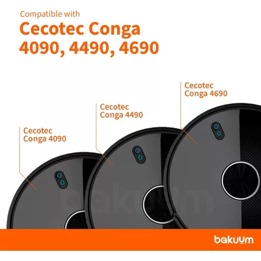 BAKUUM Cecotec Conga 4090 4490 4690 Suport perie centrală și capac rolă
