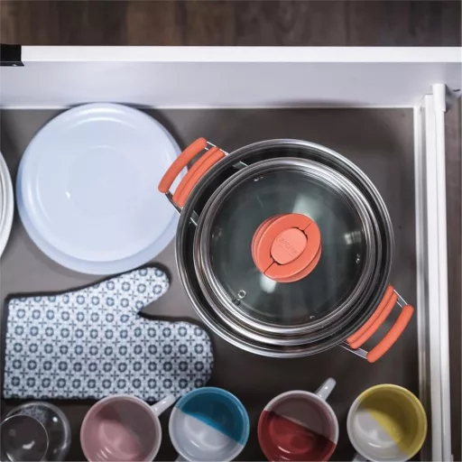 Tefal Optispace 3 részes edénykészlet 18/20/24 cm indukciós főzőlaphoz rozsdamentes