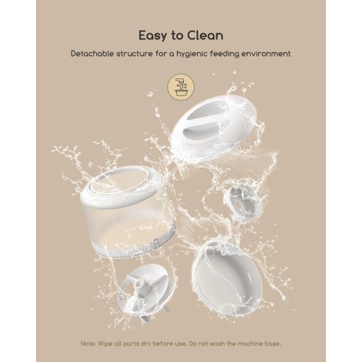 Faroro Automatikus Macskaeledel Adagoló Kamerával, WiFi Vezérléssel és Éjszakai Látással