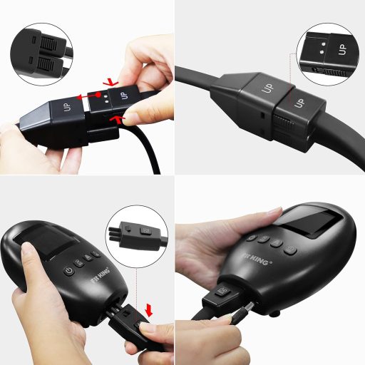 FIT KING Aparat de masaj pentru picioare, cu compresie, masaj limfodrenaj pentru picior și laba piciorului