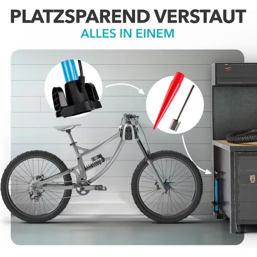 CYCLEHERO Kerékpár Pumpa Nyomásmérővel - Összes Szelep Típushoz