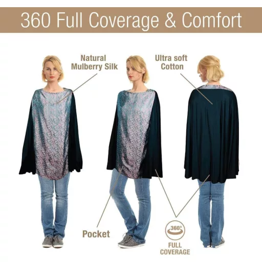 Ručne robené luxusné hodvábne šaty na dojčenie - Elegantné pohodlie pre mamičky