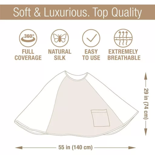 Ručne robené luxusné hodvábne šaty na dojčenie - Elegantné pohodlie pre mamičky