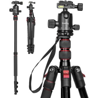   SMALLRIG 200 cm Tripod Monopod 360° Panoráma Gömbfej 15 kg Teherbírás Profi Kamera Állvány