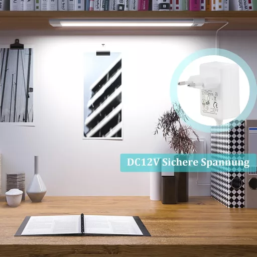 WOBANE LED svjetiljka ispod kuhinjskog ormarića 30 cm s beskontaktnim senzorom, mogućnost prigušivanja, hladno bijelo svjetlo za radnu površinu