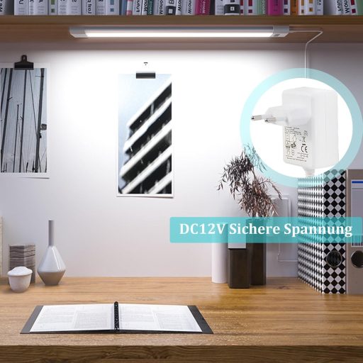 WOBANE LED Szalagfény Konyhai Szekrény Alá 30cm Érintésmentes Érzékelővel Dimmerelhető Hideg Fehér Pultvilágítás