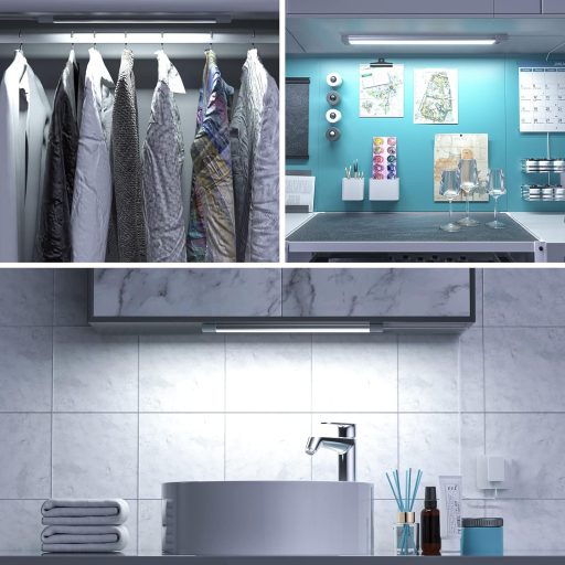 WOBANE LED Szalagfény Konyhai Szekrény Alá 30cm Érintésmentes Érzékelővel Dimmerelhető Hideg Fehér Pultvilágítás