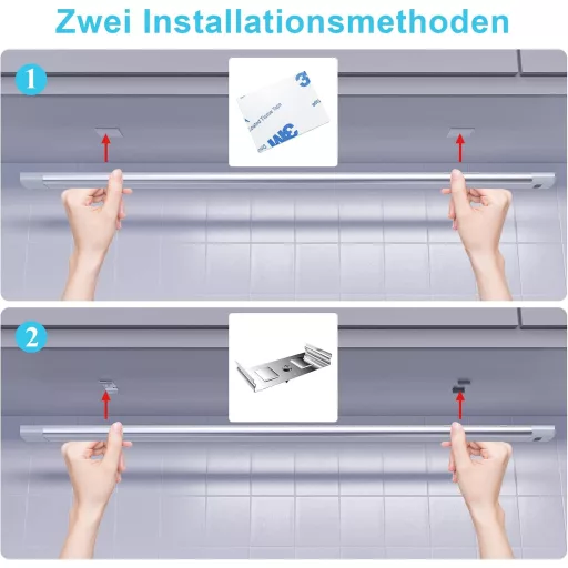 WOBANE LED svjetiljka ispod kuhinjskog ormarića 30 cm s beskontaktnim senzorom, mogućnost prigušivanja, hladno bijelo svjetlo za radnu površinu