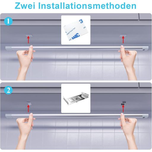 WOBANE LED Szalagfény Konyhai Szekrény Alá 30cm Érintésmentes Érzékelővel Dimmerelhető Hideg Fehér Pultvilágítás