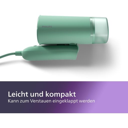 Philips 3000 Series hordozható gőzölő 1000W, kompakt összecsukható, 100ml tartály, 20g/perc gőz