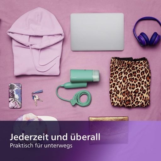 Philips 3000 Series hordozható gőzölő 1000W, kompakt összecsukható, 100ml tartály, 20g/perc gőz