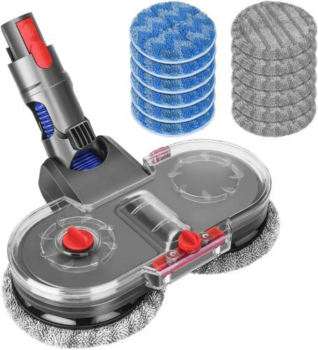 DrRobor Elektromos Felmosó Adapter Dyson V15 V11 V10 V8 V7 Porszívókhoz - Víztartályos Feltét 12 Mosható Mopfejjel