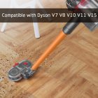 DrRobor Elektromos Felmosó Adapter Dyson V15 V11 V10 V8 V7 Porszívókhoz - Víztartályos Feltét 12 Mosható Mopfejjel