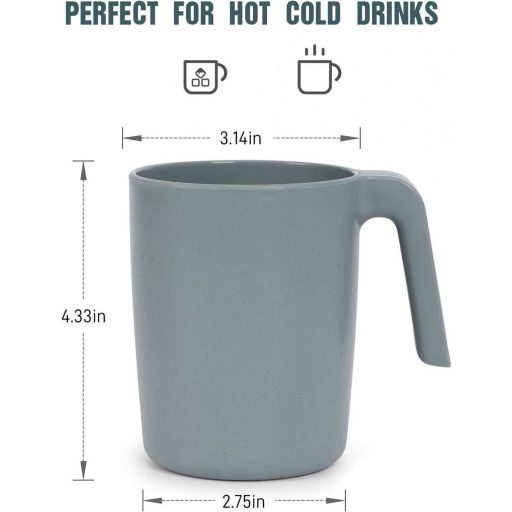 Súprava 4 mikrovlnných šálok na kávu